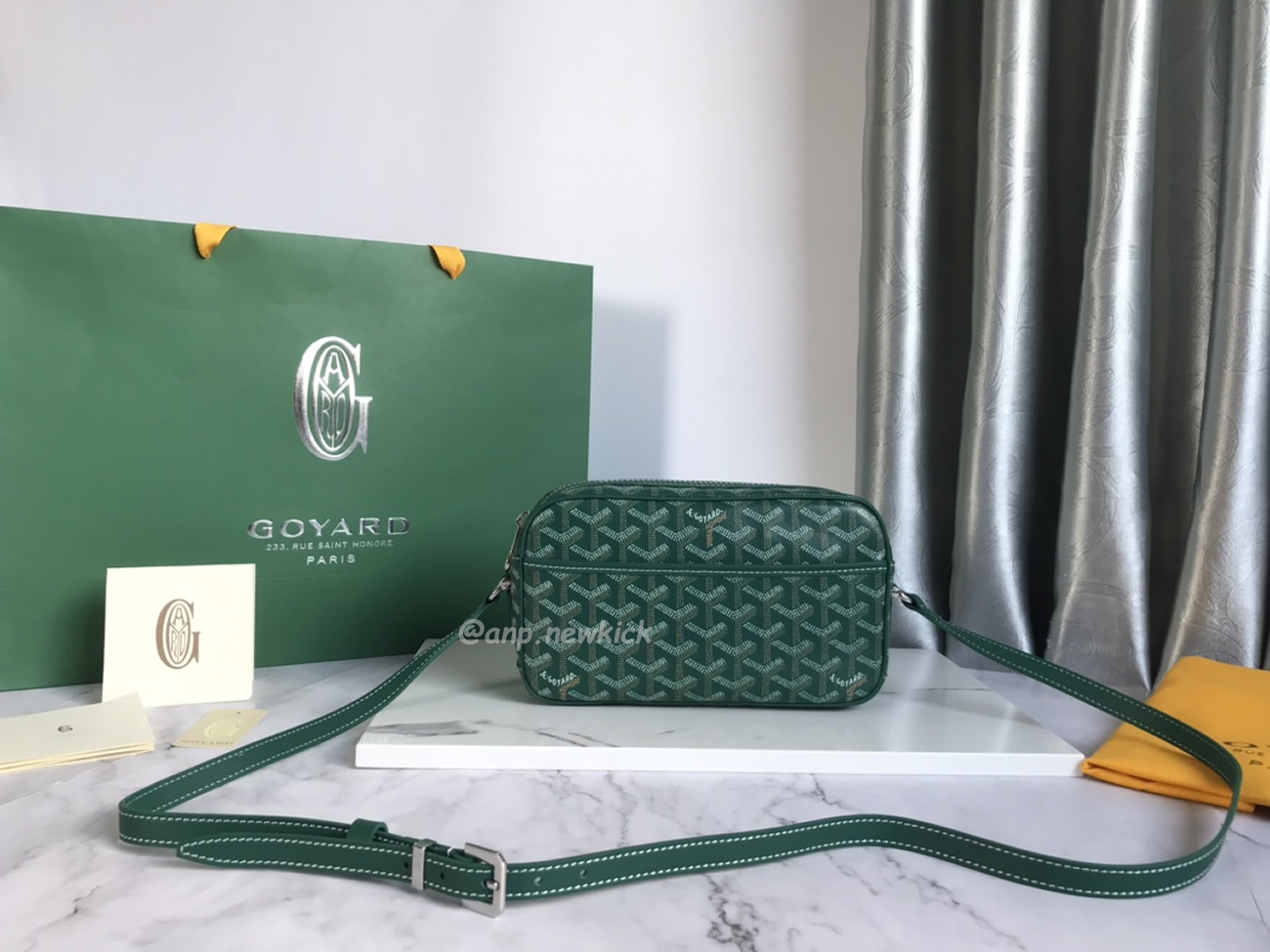 Goyard Cap Vert Camera Bag 13 Cm X 6.5 Cm X 22 Cm (21) - newkick.vip